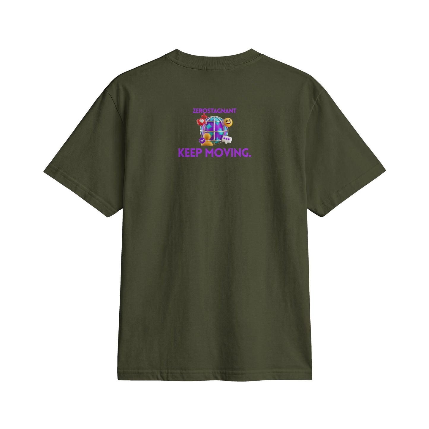 Fun Social Media 3D Globe T‑Shirt — Keep Moving.