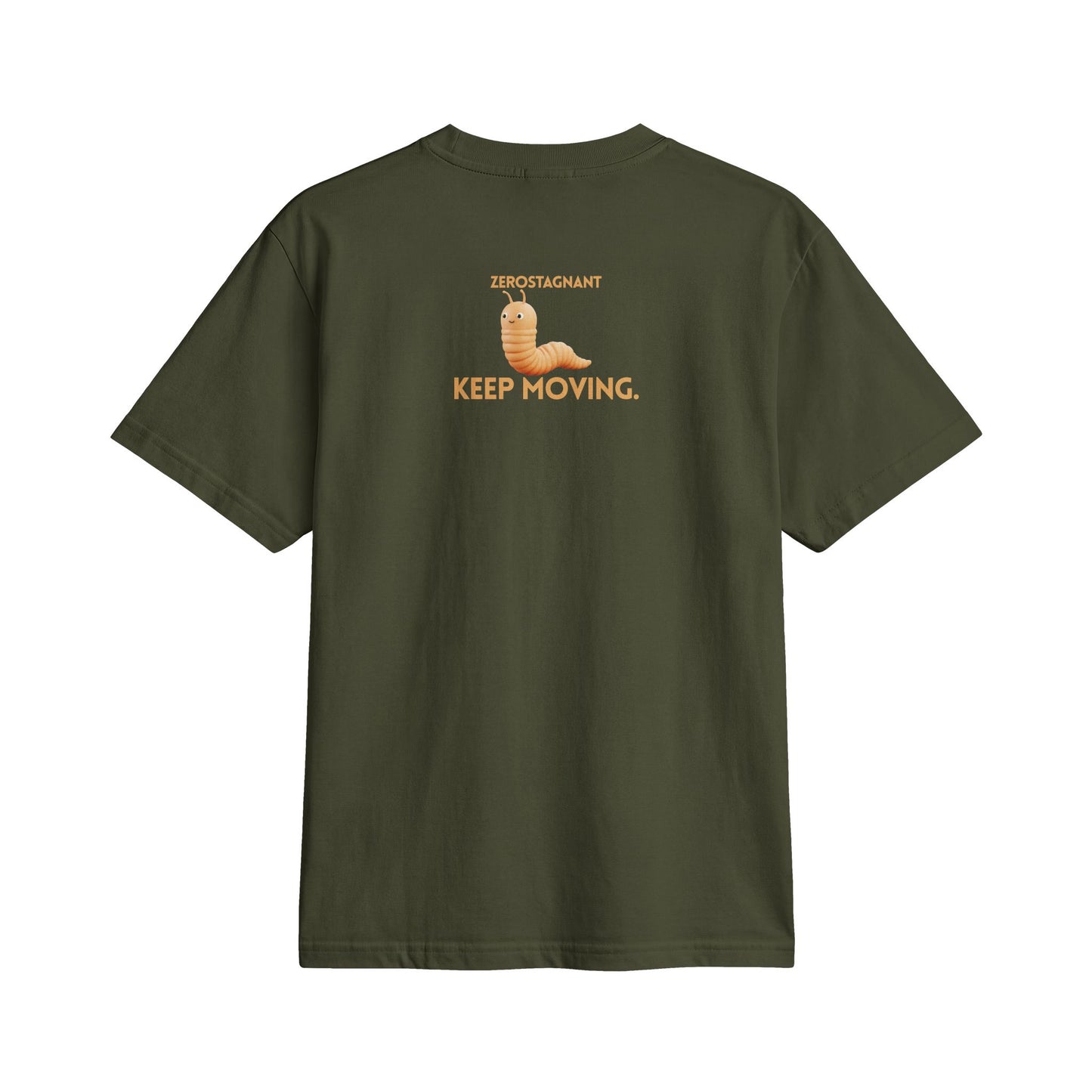 Fun Social Media 3D Cute Worm T-Shirt — Keep Moving.