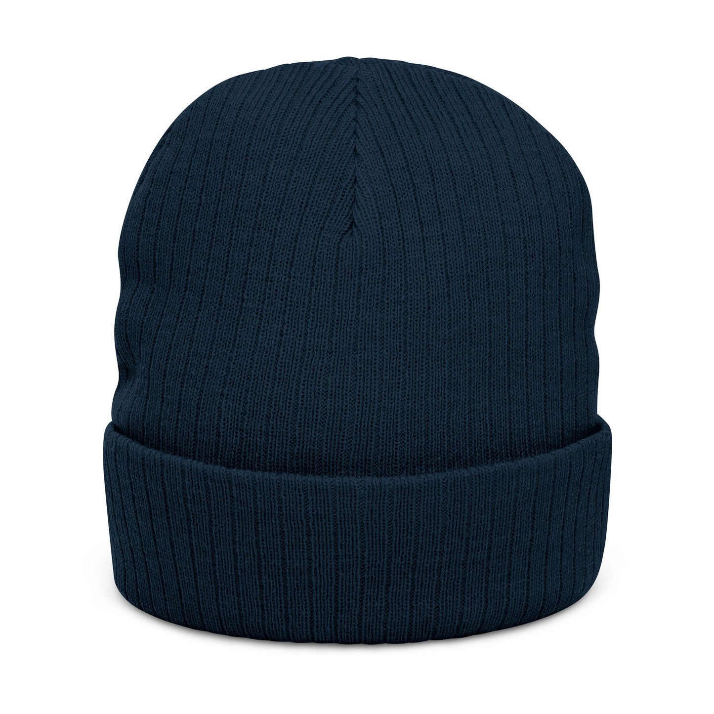 Outrun the Static — Ribbed Knit Beanie (Embroidery)