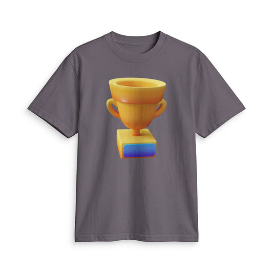 Fun Social Media 3D Trophy T-Shirt — Keep Moving.