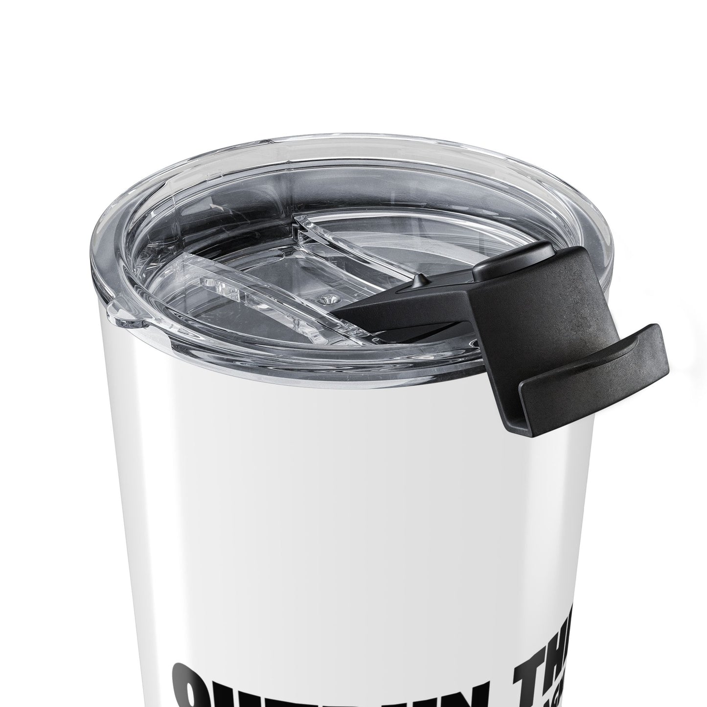 Outrun the Static — Tumbler, Motivational Travel Mug, 20oz