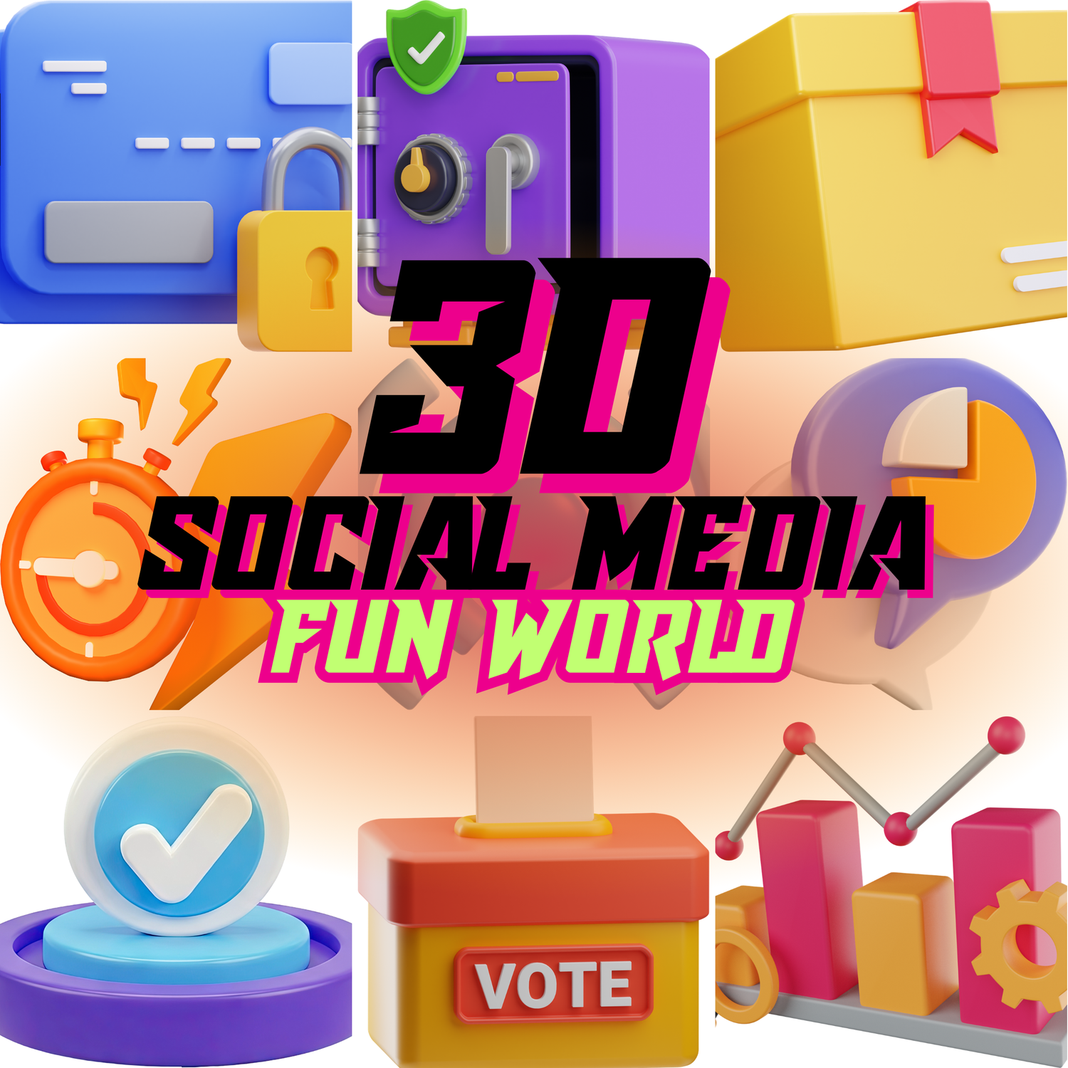 Fun Social Media 3D