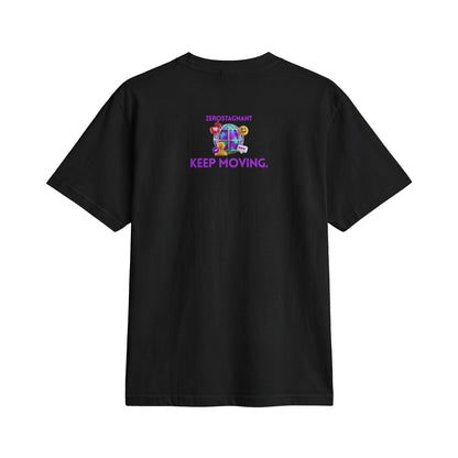Fun Social Media 3D Globe T‑Shirt — Keep Moving.