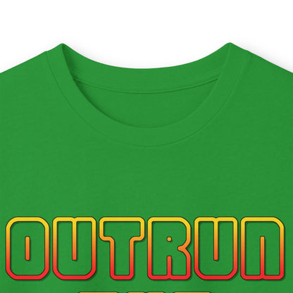 Outrun The Static Non-Stop  — Long Sleeve Retro Vaporwave Graphic Shirt