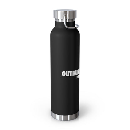 Outrun the Static — Copper Vacuum Thermos Water Bottle, 22 Oz