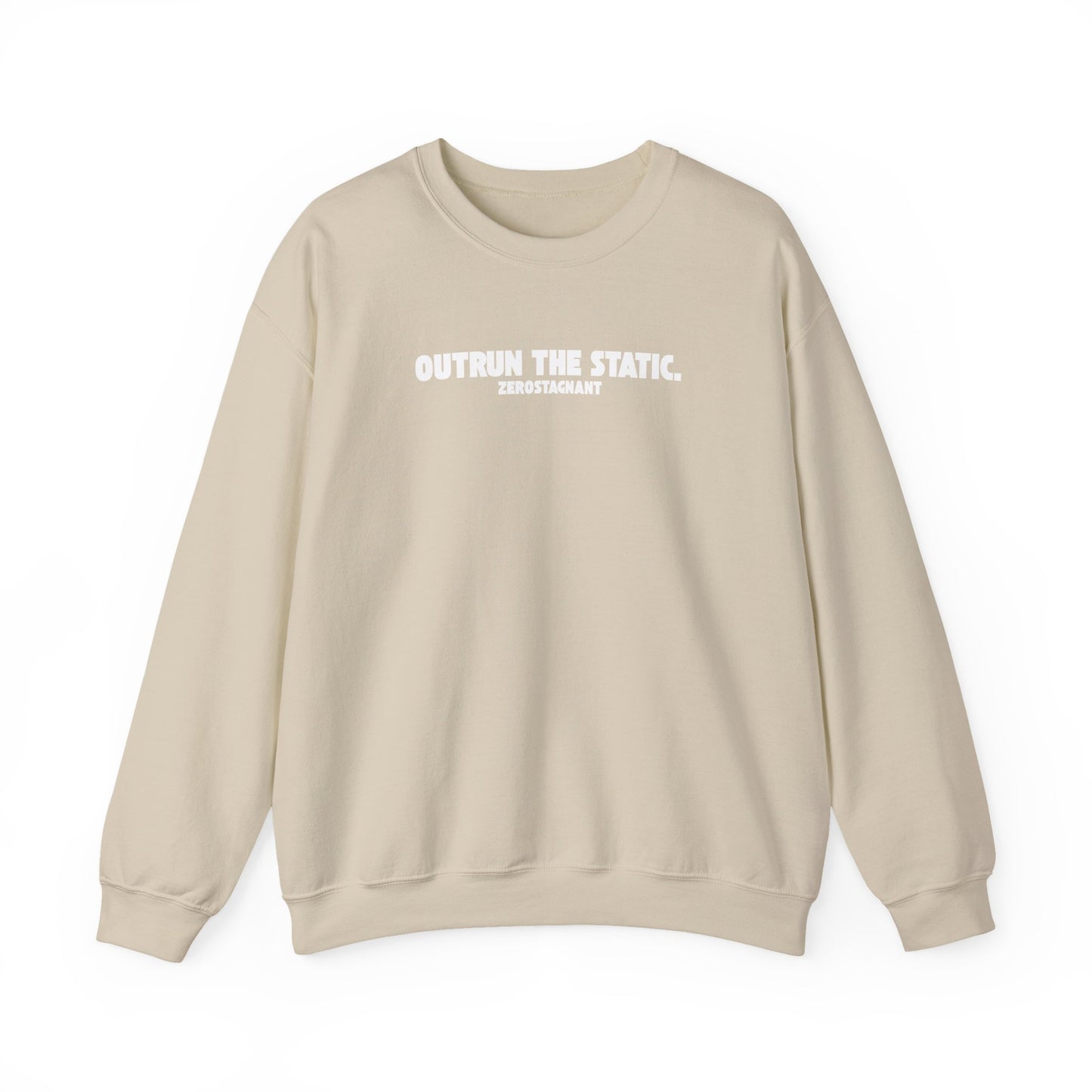 Outrun the Static T-Shirt — Unisex Garment-Dyed T-shirt—Motivational Fitness Tee