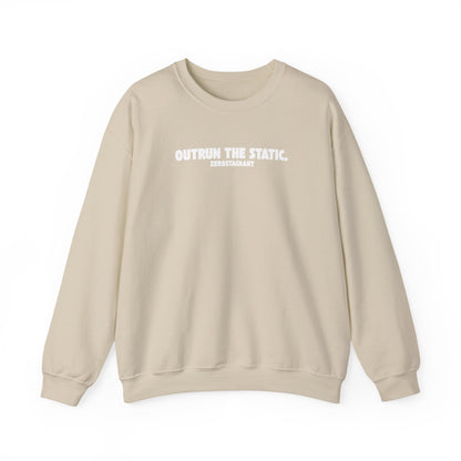 Outrun the Static T-Shirt — Unisex Garment-Dyed T-shirt—Motivational Fitness Tee