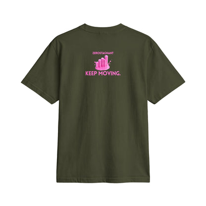 Fun Social Media 3D Pink Progress Bar Graphic T-Shirt — Keep Moving.