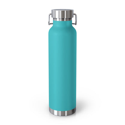 Outrun the Static — Copper Vacuum Thermos Water Bottle, 22 Oz