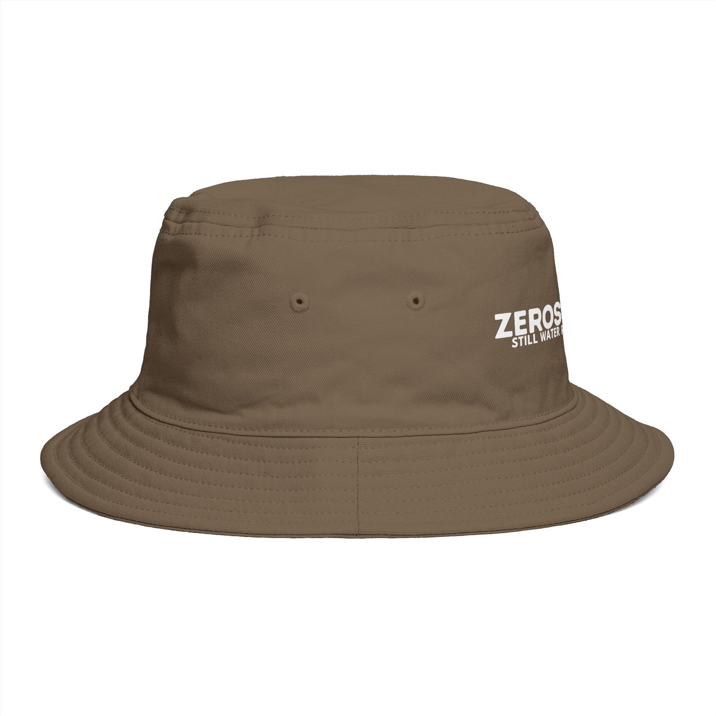 Bucket Hat — "ZEROSTAGNANT: Still Water Rots. Keep Moving."