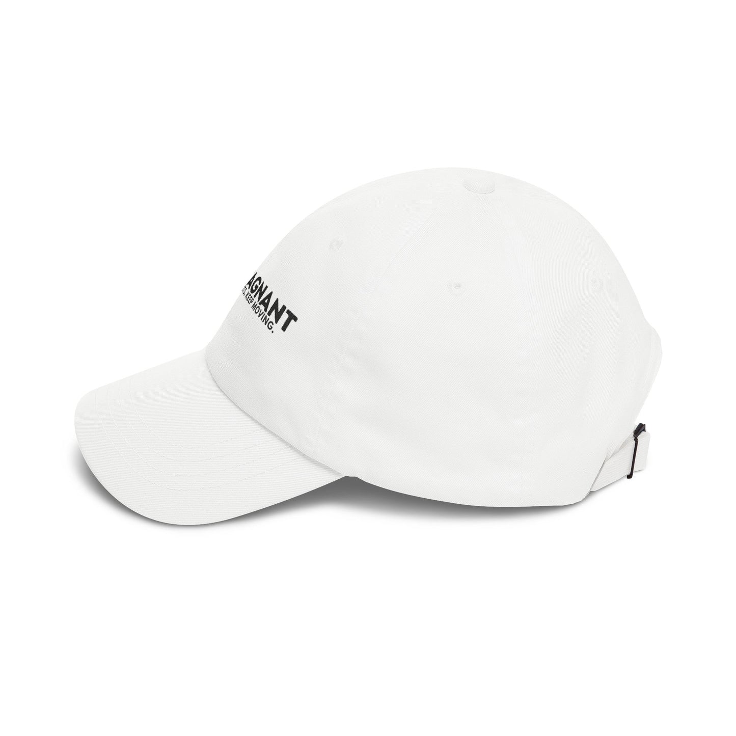 Dad Cap — Embroidered "Zerostagnant: Still Water Roots. Keep Moving."