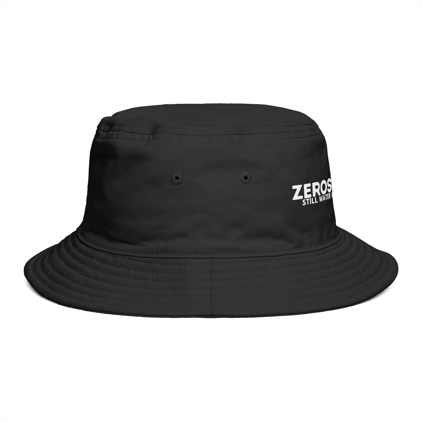 Bucket Hat — "ZEROSTAGNANT: Still Water Rots. Keep Moving."