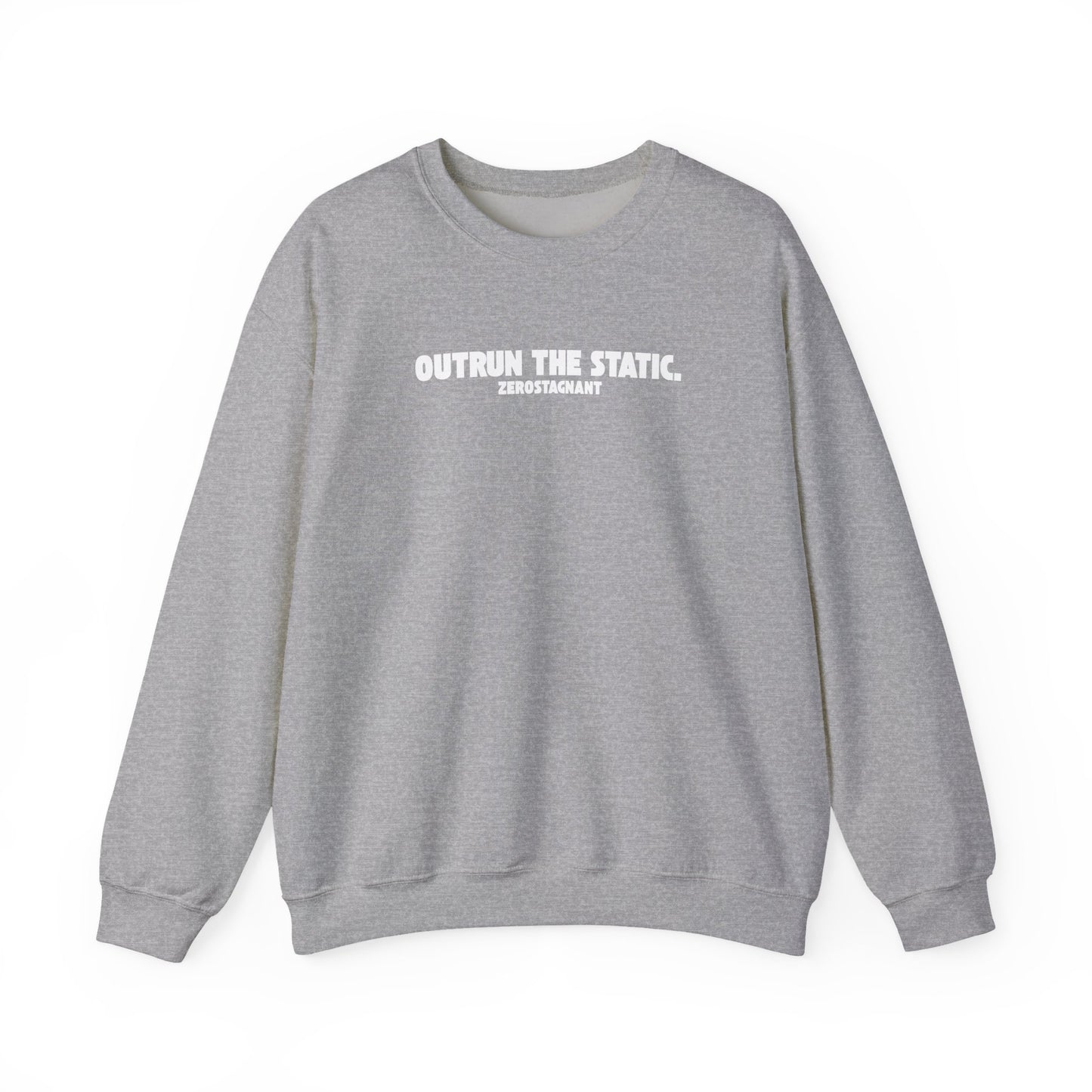 Outrun the Static T-Shirt — Unisex Garment-Dyed T-shirt—Motivational Fitness Tee