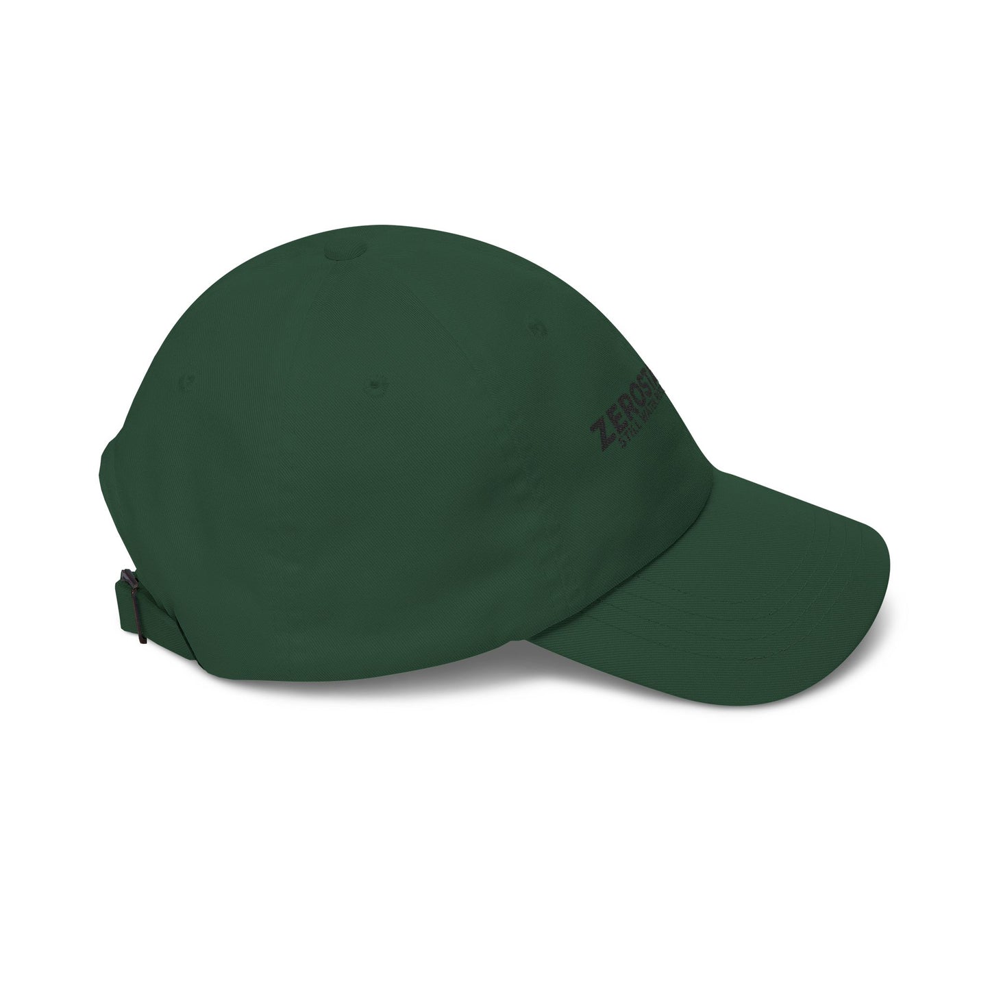 Dad Cap — Embroidered "Zerostagnant: Still Water Roots. Keep Moving."