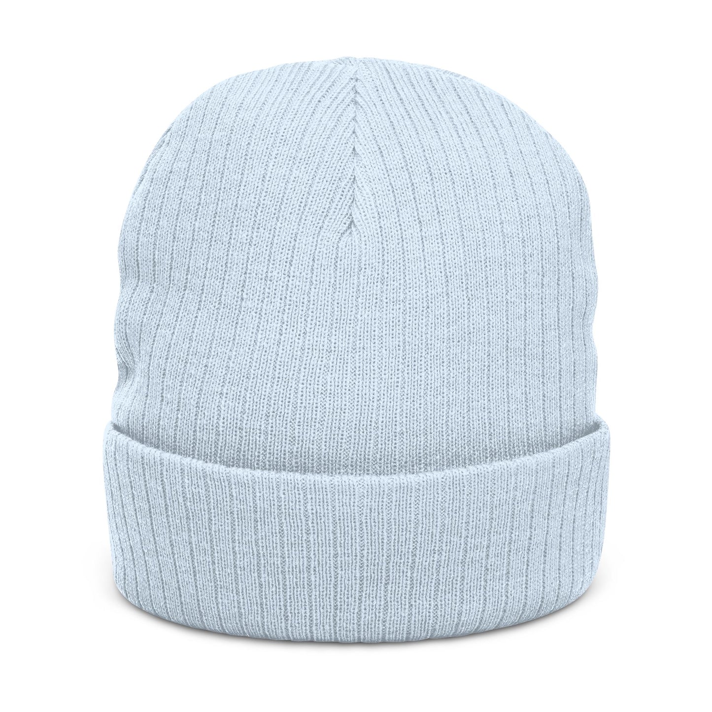 Ribbed Knit Beanie — Embroidered “ZEROSTAGNANT: Still Water Rots. Keep Moving.”