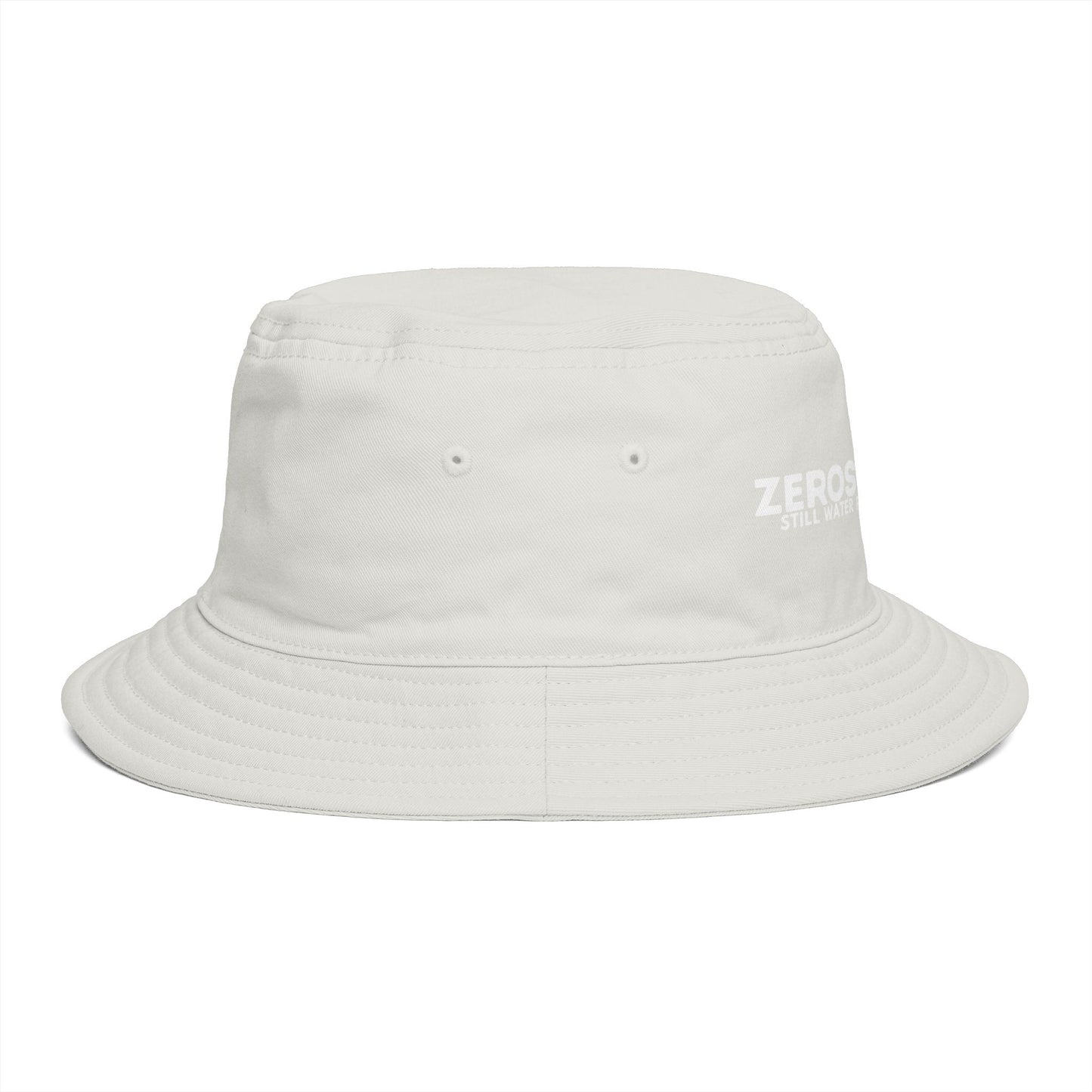 Bucket Hat — "ZEROSTAGNANT: Still Water Rots. Keep Moving."
