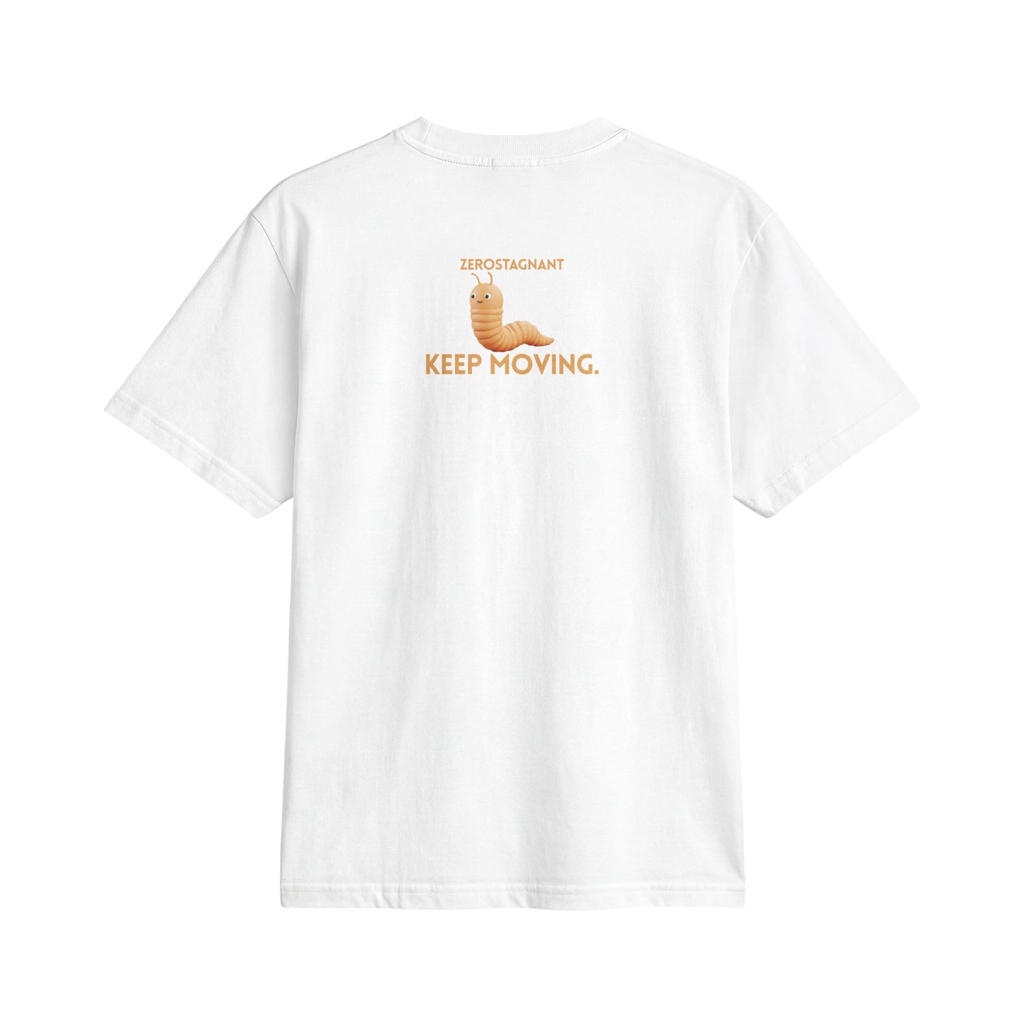 Fun Social Media 3D Cute Worm T-Shirt — Keep Moving.
