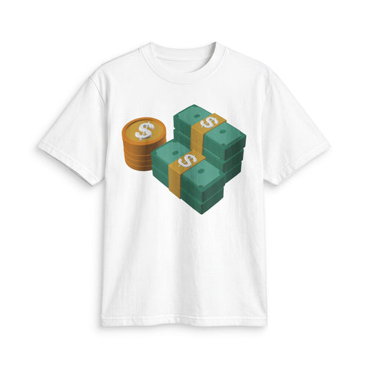 Fun Social Media 3D Money Stack T-Shirt — Keep Moving.