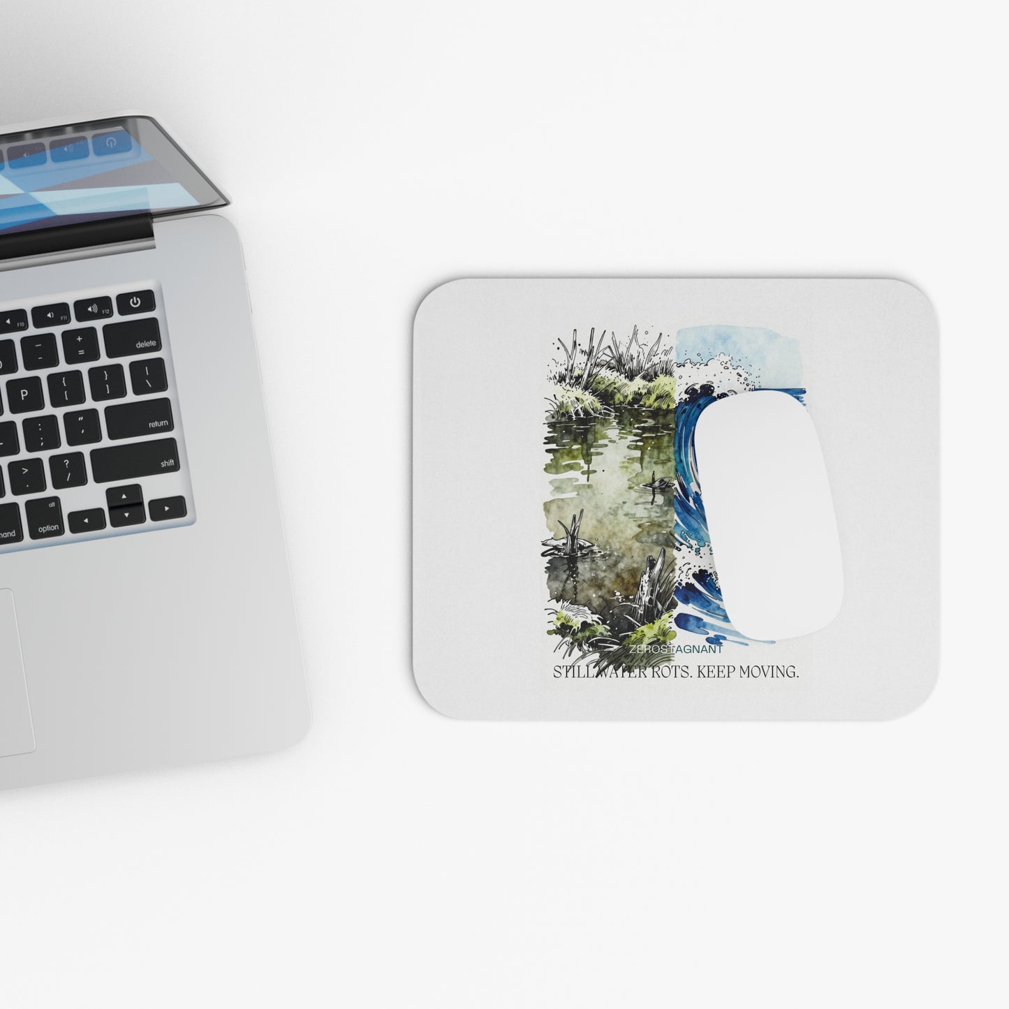 Mouse Pad — Still Water Roots, Keep Moving, Ocean Paintings