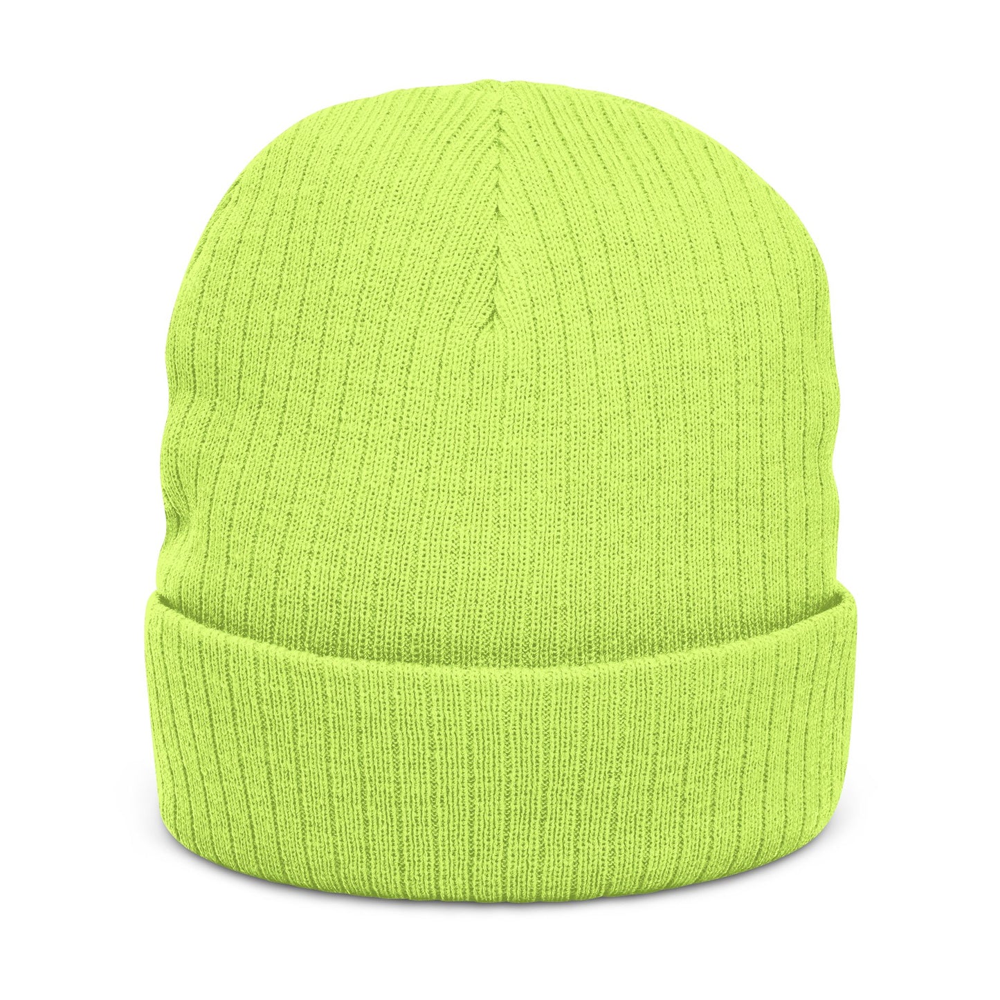 Ribbed Knit Beanie — Embroidered “ZEROSTAGNANT: Still Water Rots. Keep Moving.”