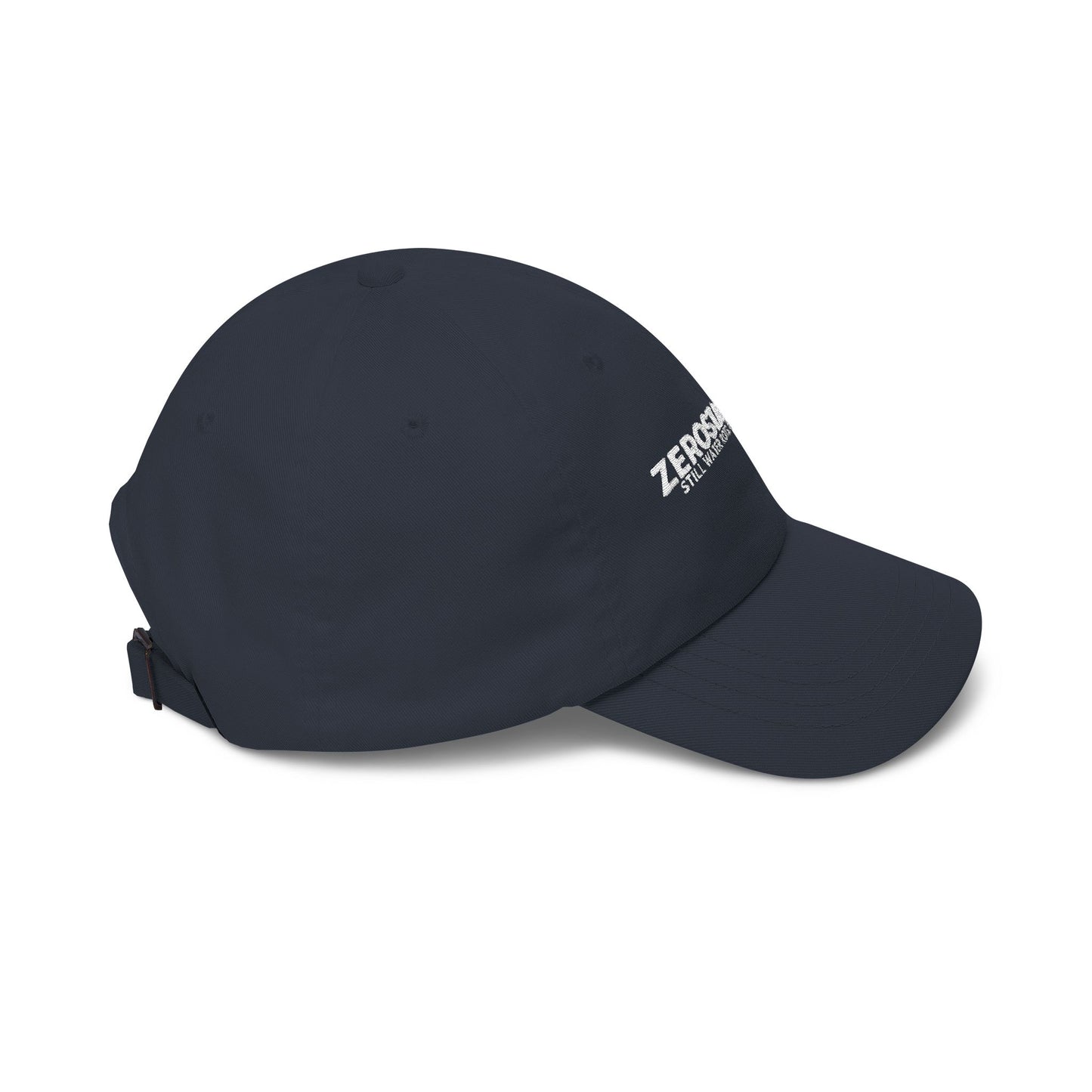 Dad Cap — Embroidered "Zerostagnant: Still Water Roots. Keep Moving."
