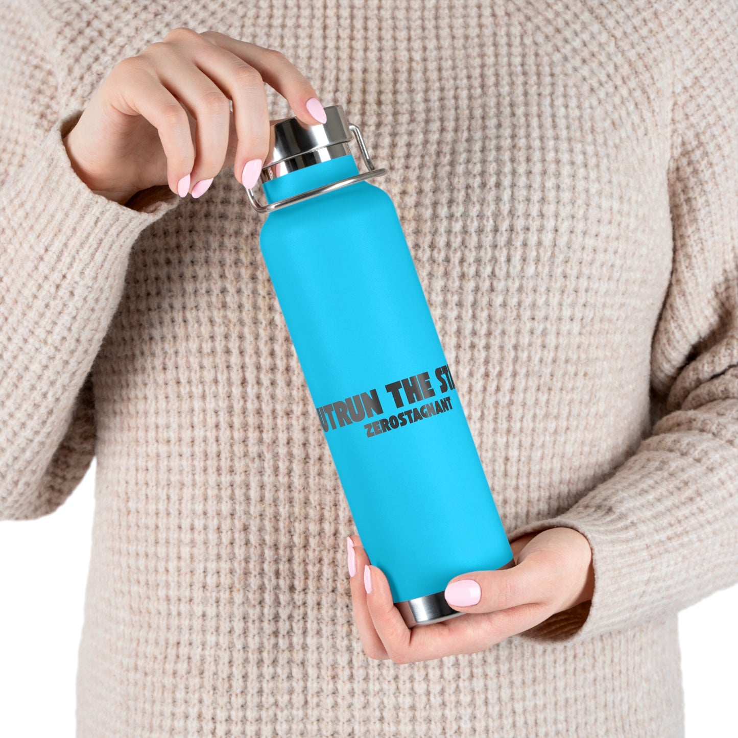 Outrun the Static — Copper Vacuum Insulated Bottle, 22oz