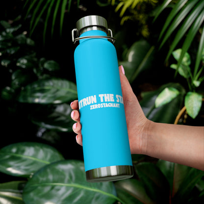 Outrun the Static — Copper Vacuum Thermos Water Bottle, 22 Oz