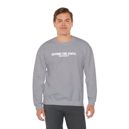 Outrun the Static T-Shirt — Unisex Garment-Dyed T-shirt—Motivational Fitness Tee