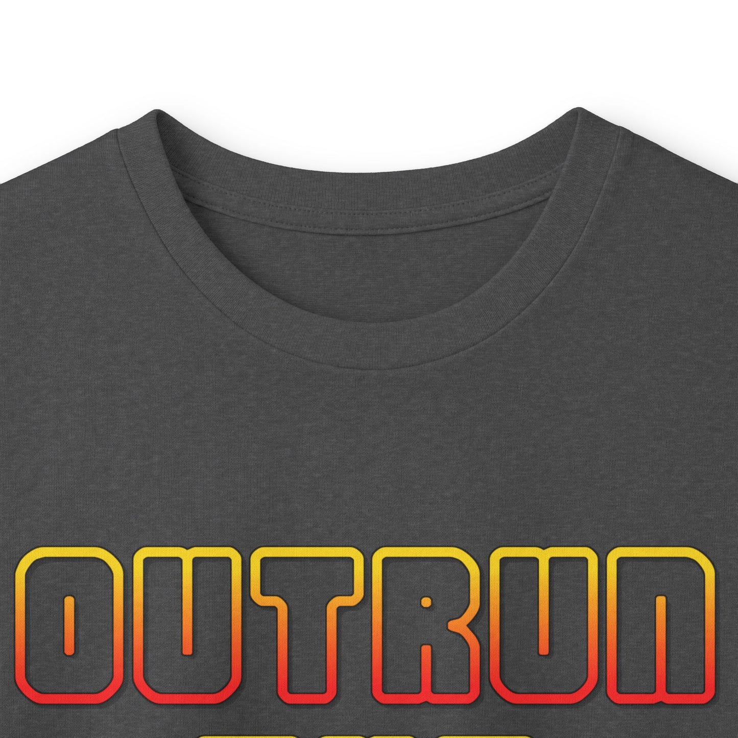 Outrun The Static Non-Stop  — Long Sleeve Retro Vaporwave Graphic Shirt