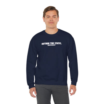Outrun the Static T-Shirt — Unisex Garment-Dyed T-shirt—Motivational Fitness Tee