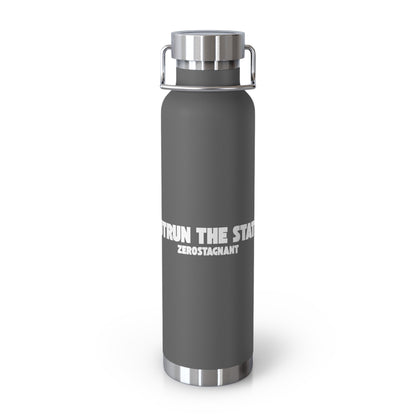Outrun the Static — Copper Vacuum Thermos Water Bottle, 22 Oz