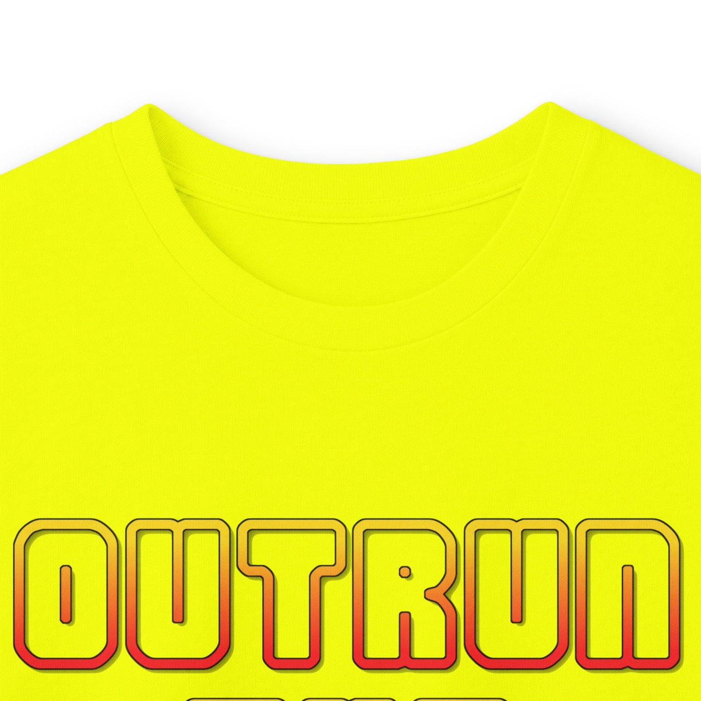 Outrun The Static Non-Stop  — Long Sleeve Retro Vaporwave Graphic Shirt