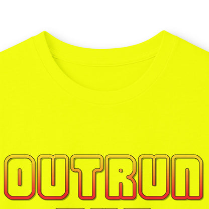 Outrun The Static Non-Stop  — Long Sleeve Retro Vaporwave Graphic Shirt