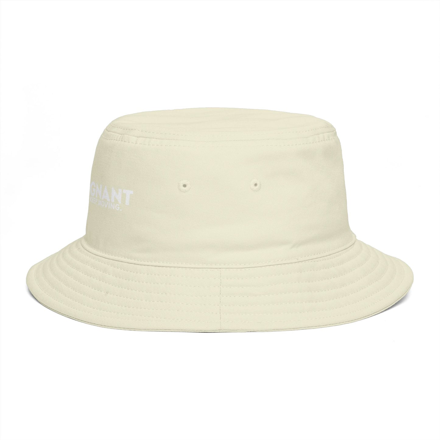 Bucket Hat — "ZEROSTAGNANT: Still Water Rots. Keep Moving."