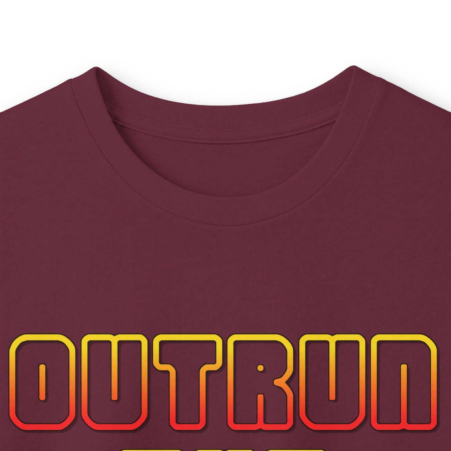 Outrun The Static Non-Stop  — Long Sleeve Retro Vaporwave Graphic Shirt