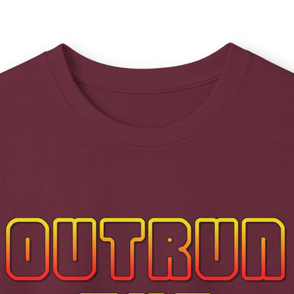 Outrun The Static Non-Stop  — Long Sleeve Retro Vaporwave Graphic Shirt