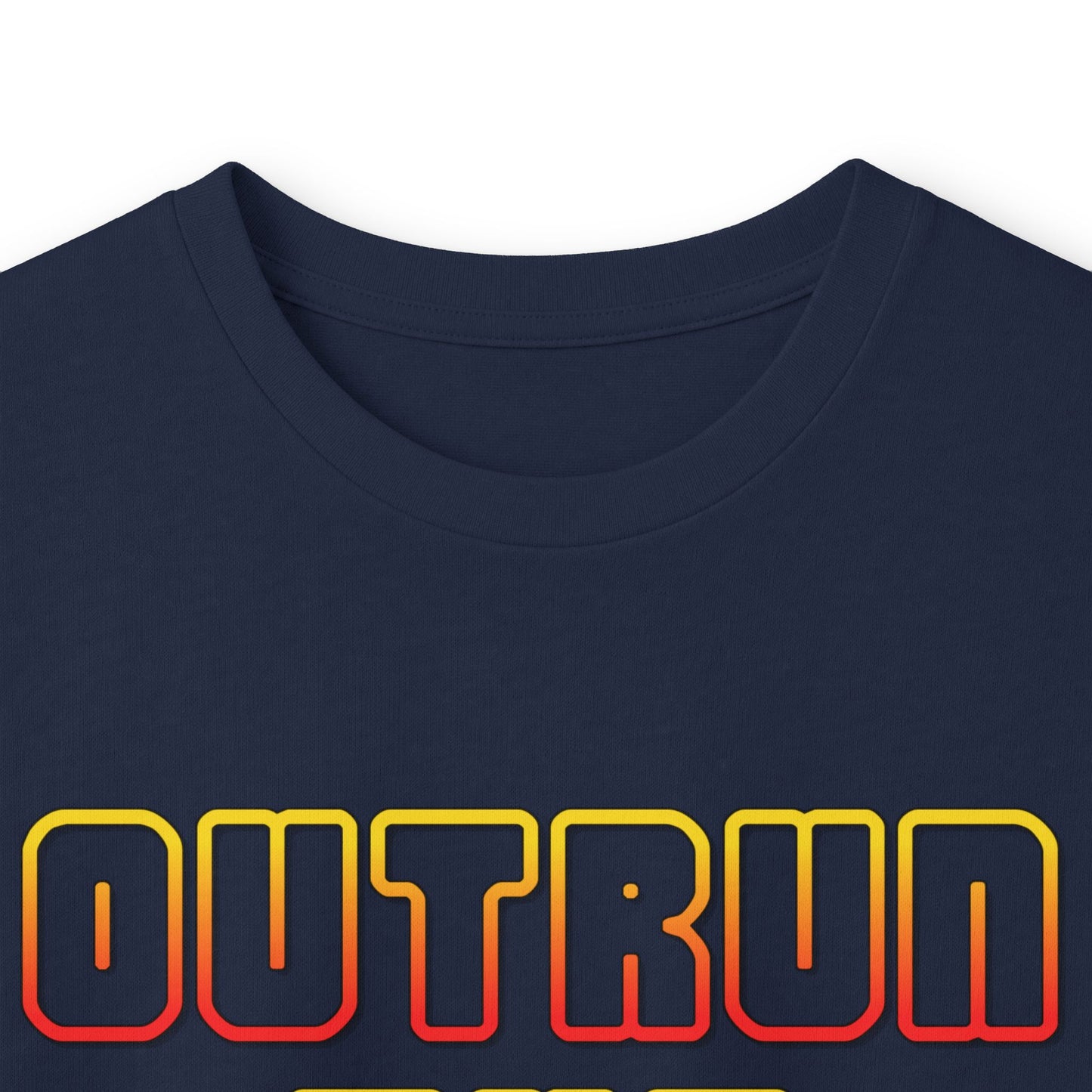 Outrun The Static Non-Stop  — Long Sleeve Retro Vaporwave Graphic Shirt