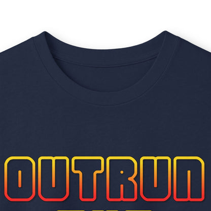 Outrun The Static Non-Stop  — Long Sleeve Retro Vaporwave Graphic Shirt