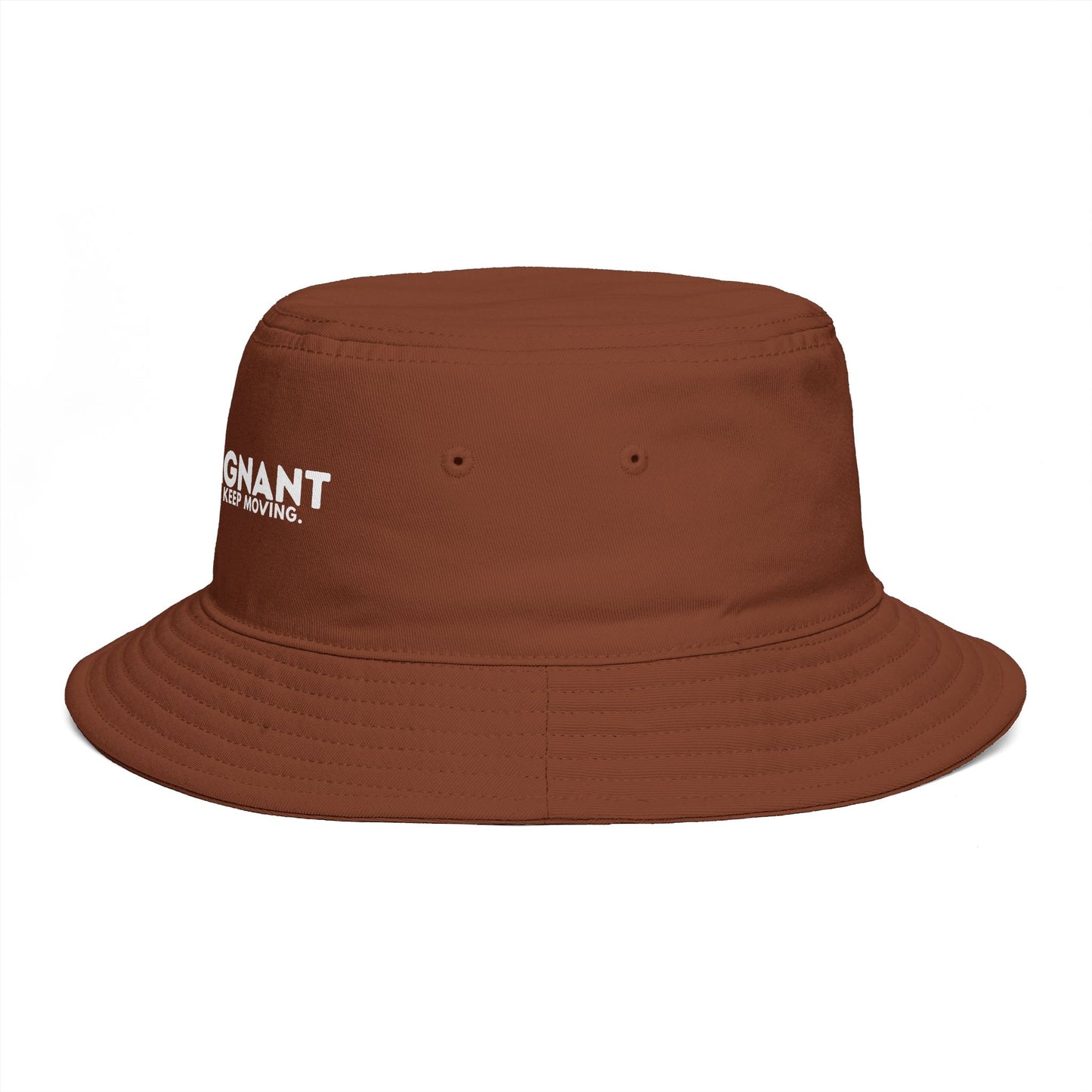 Bucket Hat — "ZEROSTAGNANT: Still Water Rots. Keep Moving."