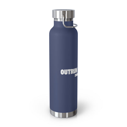Outrun the Static — Copper Vacuum Thermos Water Bottle, 22 Oz