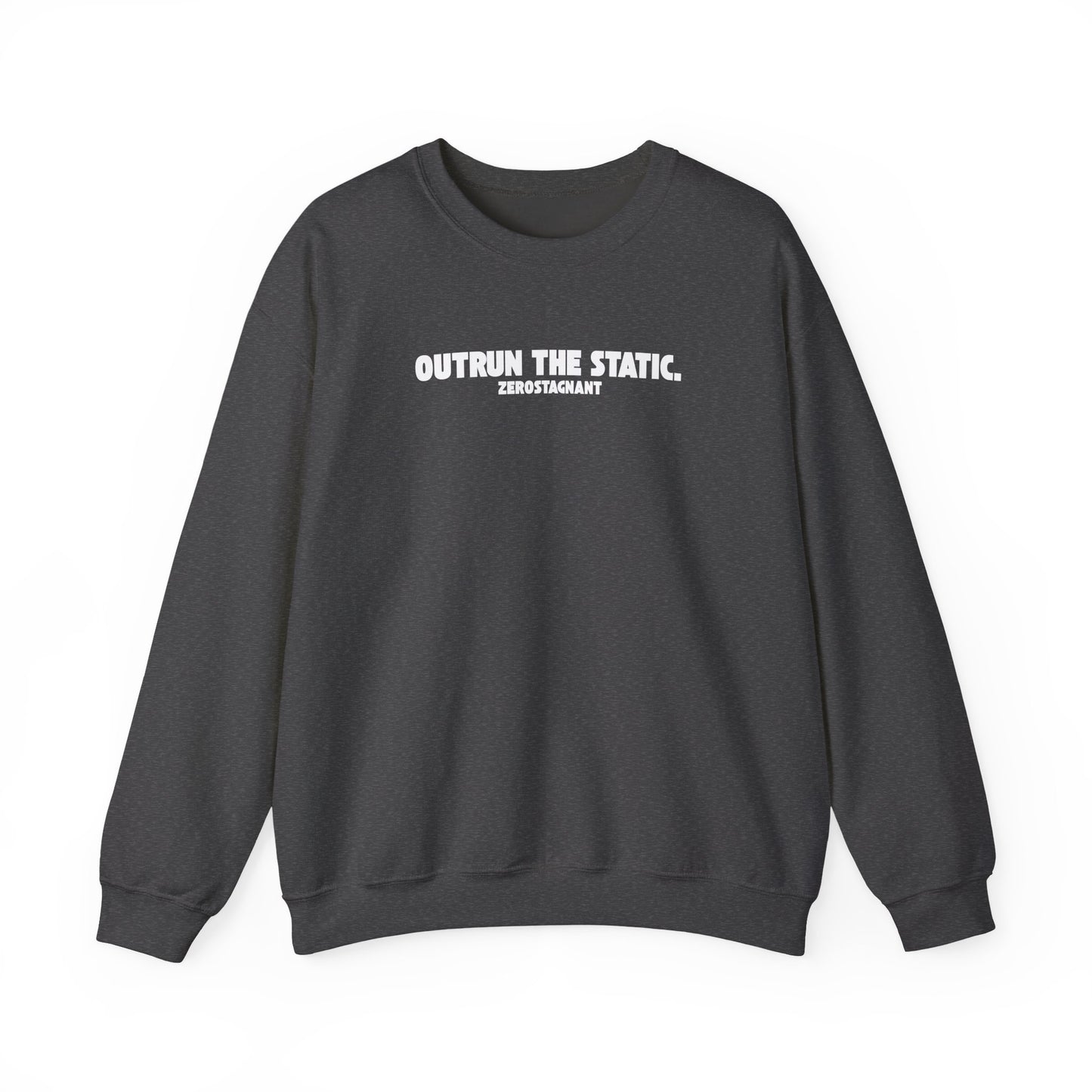 Outrun the Static T-Shirt — Unisex Garment-Dyed T-shirt—Motivational Fitness Tee