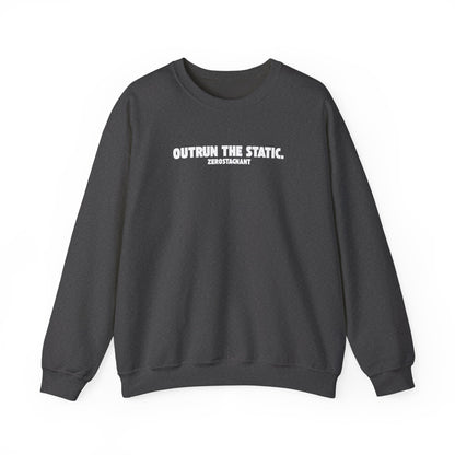 Outrun the Static T-Shirt — Unisex Garment-Dyed T-shirt—Motivational Fitness Tee