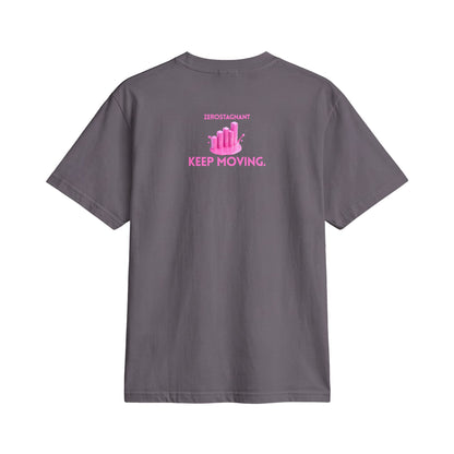 Fun Social Media 3D Pink Progress Bar Graphic T-Shirt — Keep Moving.