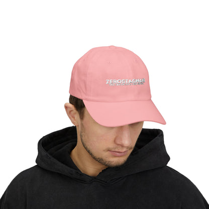 Dad Cap — Embroidered "Zerostagnant: Still Water Roots. Keep Moving."