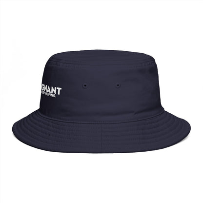 Bucket Hat — "ZEROSTAGNANT: Still Water Rots. Keep Moving."