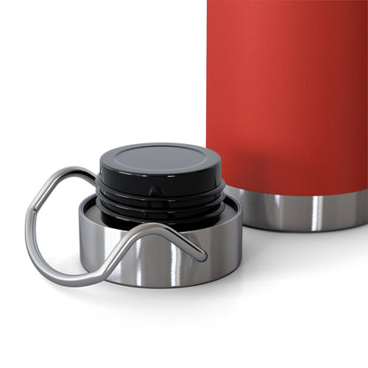 Outrun the Static — Copper Vacuum Thermos Water Bottle, 22 Oz