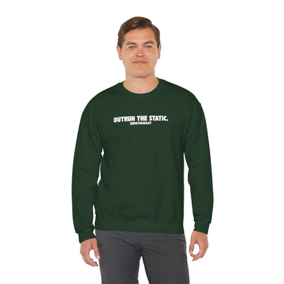 Outrun the Static T-Shirt — Unisex Garment-Dyed T-shirt—Motivational Fitness Tee