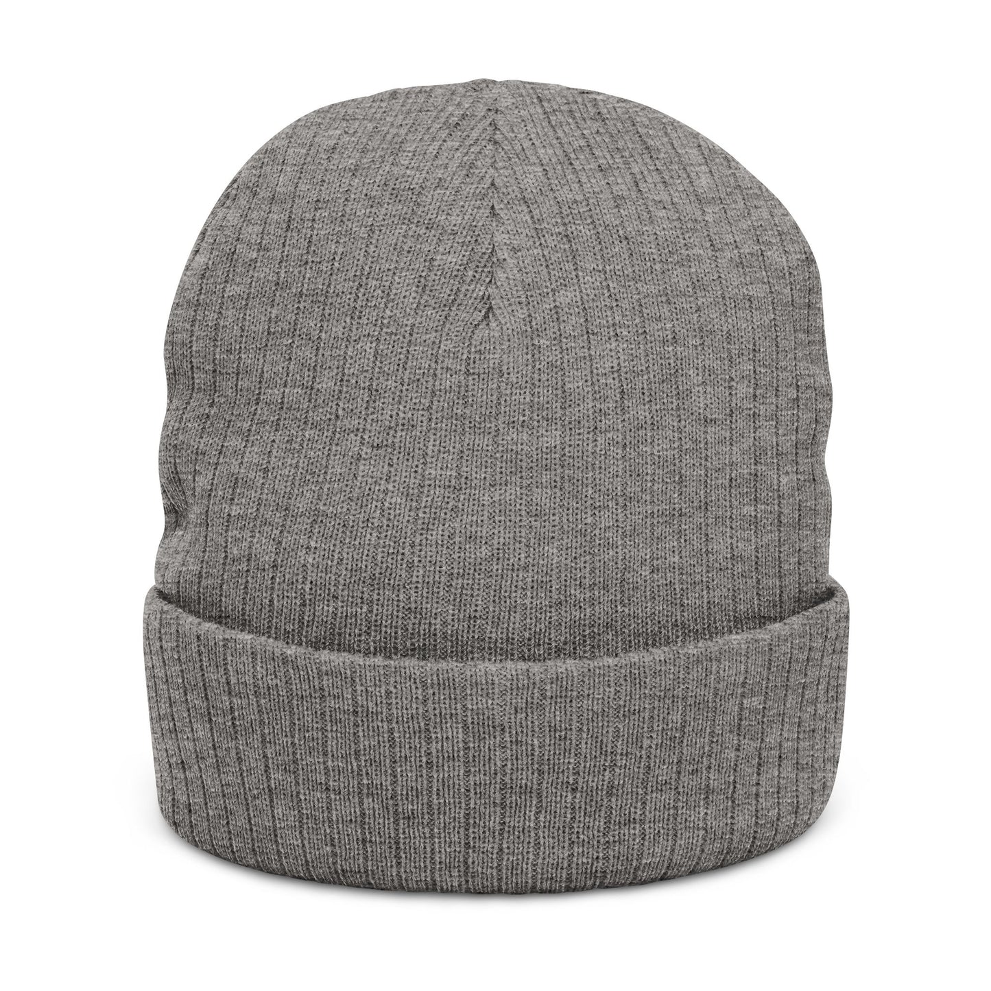 Ribbed Knit Beanie — Embroidered “ZEROSTAGNANT: Still Water Rots. Keep Moving.”