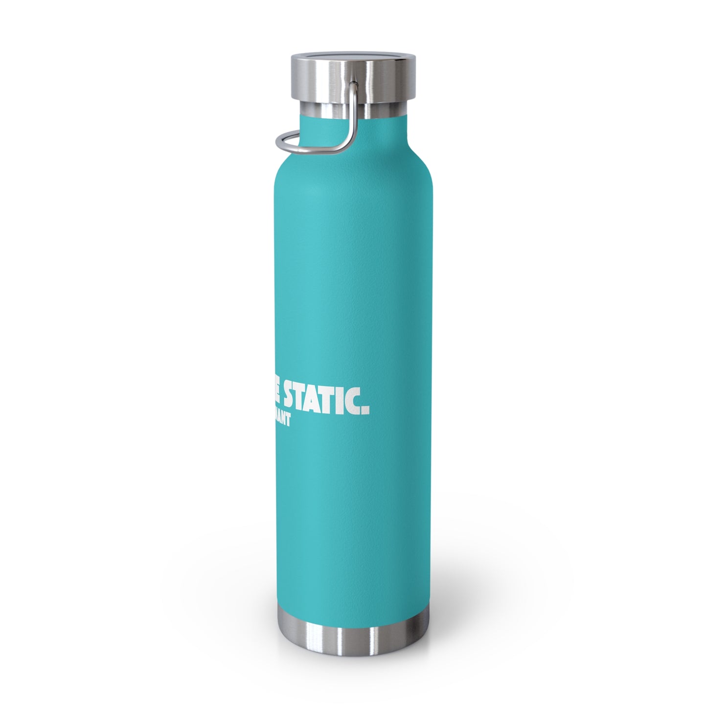 Outrun the Static — Copper Vacuum Thermos Water Bottle, 22 Oz