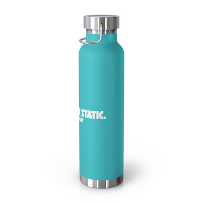 Outrun the Static — Copper Vacuum Thermos Water Bottle, 22 Oz